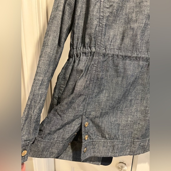 BEANPOLE / Lightweight, Denim Utility Jacket, Zip & Snap Front, Múltiple Pockets - Picture 11 of 16